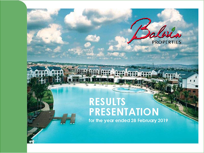 2019 Results Presentation for six months ended February 2019 Results Presentation for six months ended February
